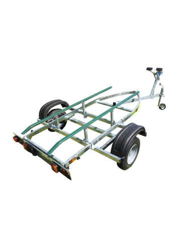 Remorque MEGA PLUS (roues 450x10) Pour Tout Type de Barque jusqu'à 4.4 2