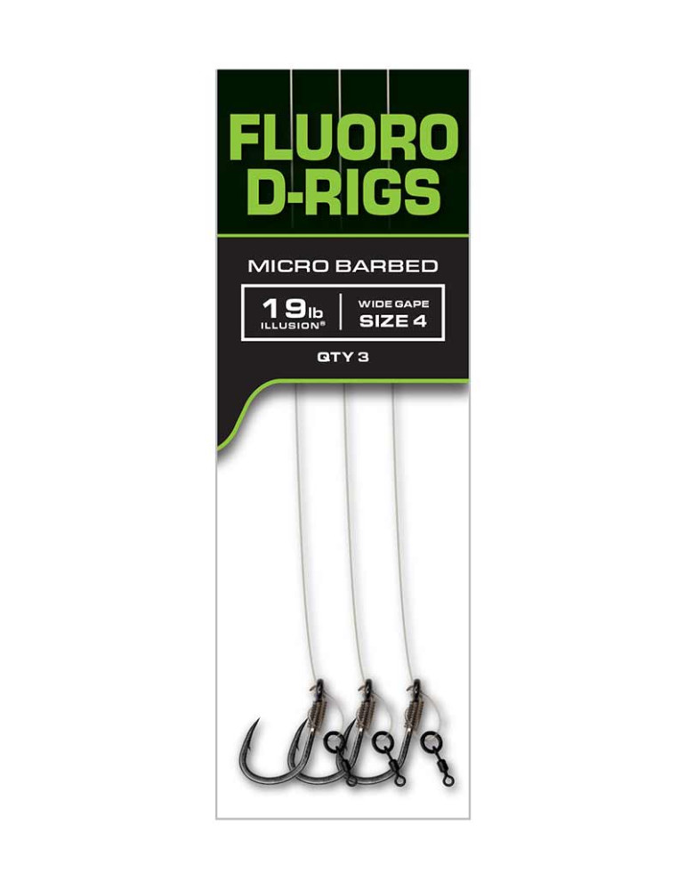 FOX carp ready rigs fluoro d-rigs n°4- 19lbs