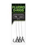 Bas de ligne FOX carp ready rigs fluoro d-rigs n°4- 19lbs