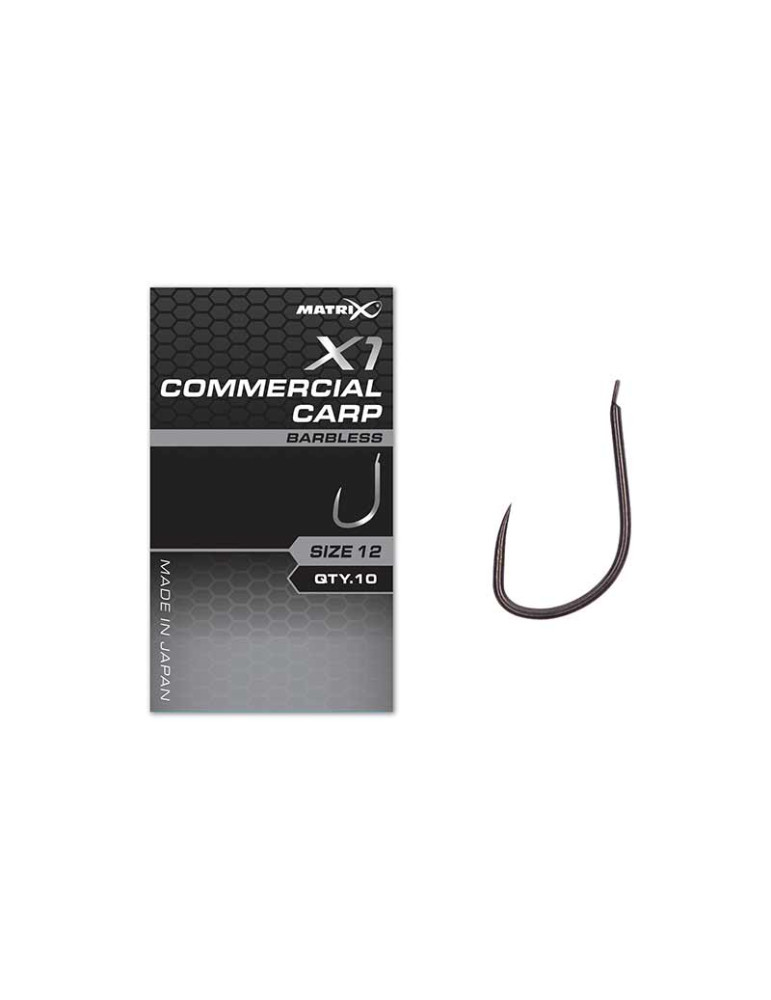 Hameçons MATRIX X1 commercial carp- n°12