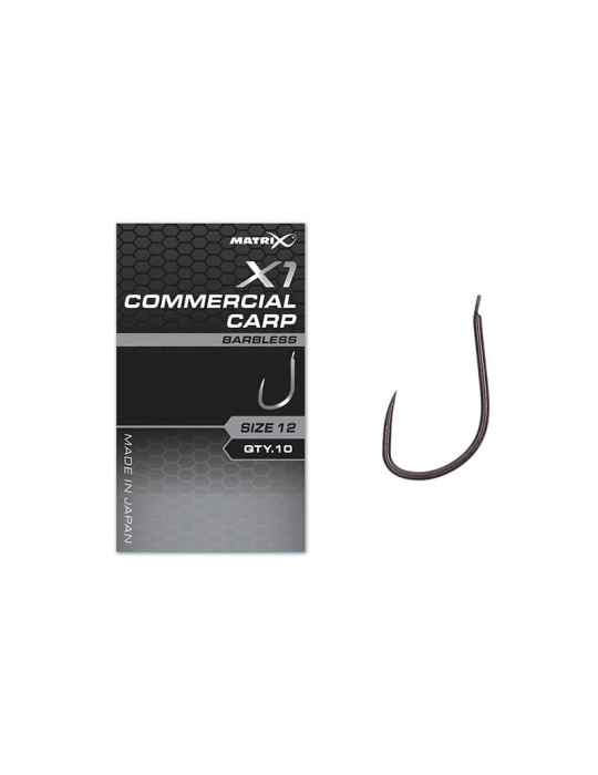 Hameçons MATRIX X1 commercial carp- n°12