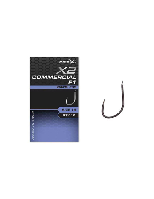 Hameçons MATRIX X2 commercial F1- n°18
