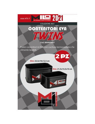 MILO twins eva black bait box