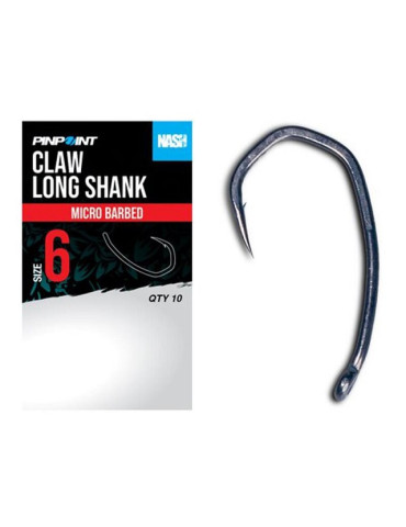 Hameçon NASH claw long shank n°4