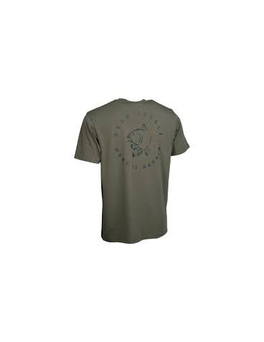 T-shirt NASH carp logo green- XXL