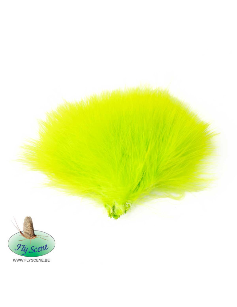 Plumes de Marabout FLY SCENE Strung Fluo Chartreuse