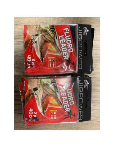 Bas de ligne fluorocarbone JIG POWER 0.90mm 40cm (2 pièces)