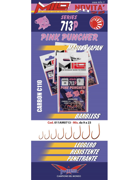 Hameçons MILO pink puncher 713- n°15