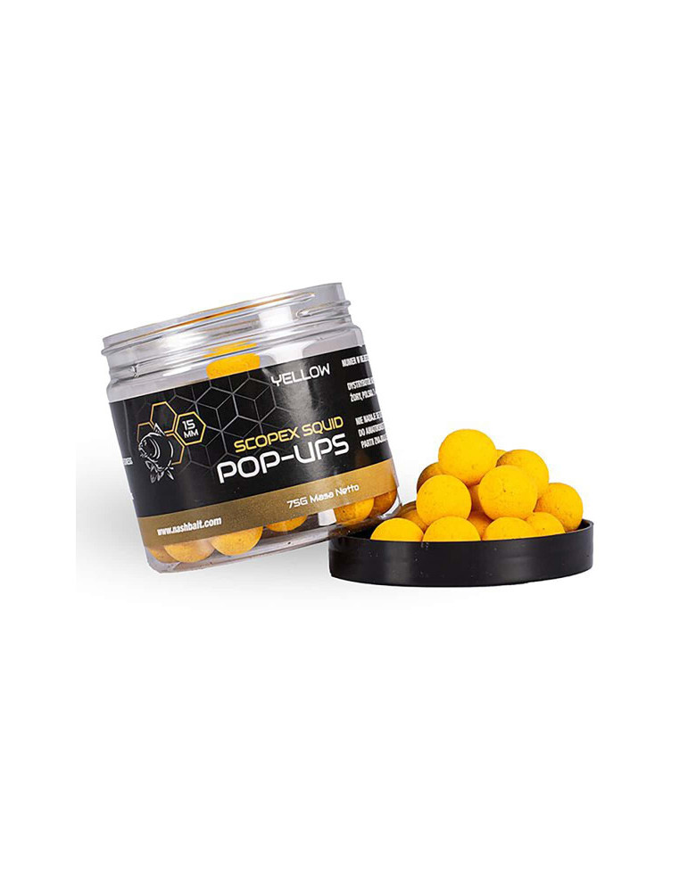 Pop-ups NASH scopex squid yellow- 15mm