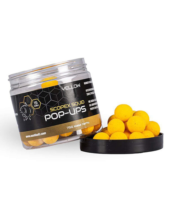 Pop-ups NASH scopex squid yellow- 15mm