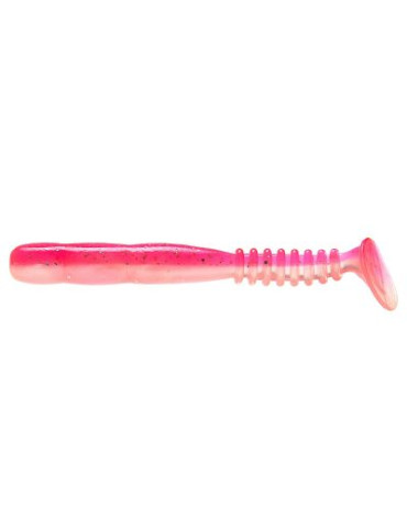 Leurre REINS Fat Rockvibe shad 4inch  clear pink