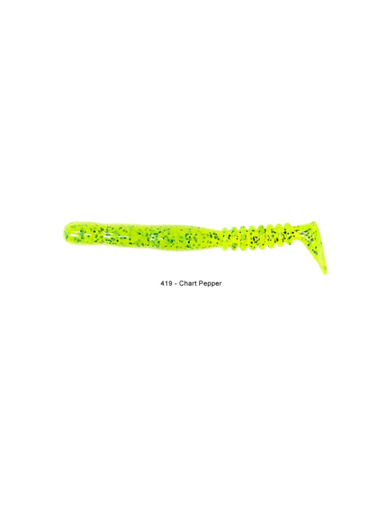 REINS Fat Rockvibe shad 6.5inch chart pepper