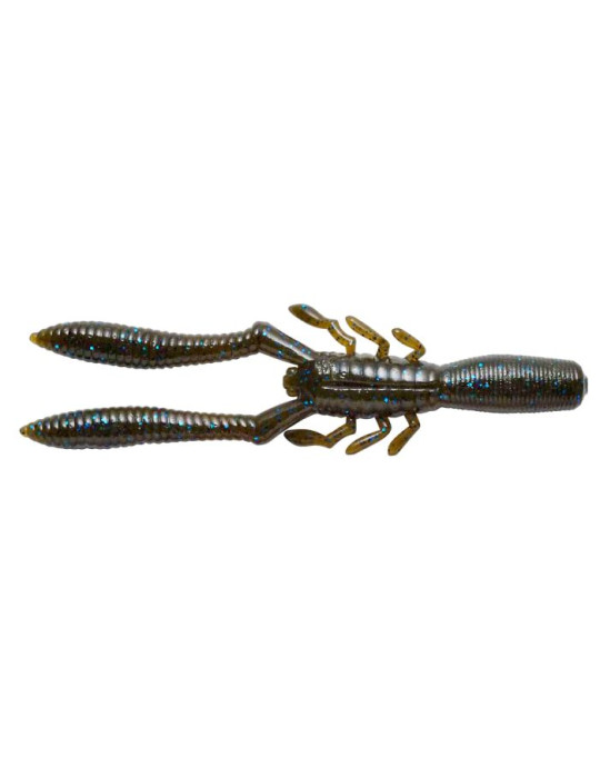 MEGABASS Bottle shrimp 2.4inch Green Pumpkin Blue