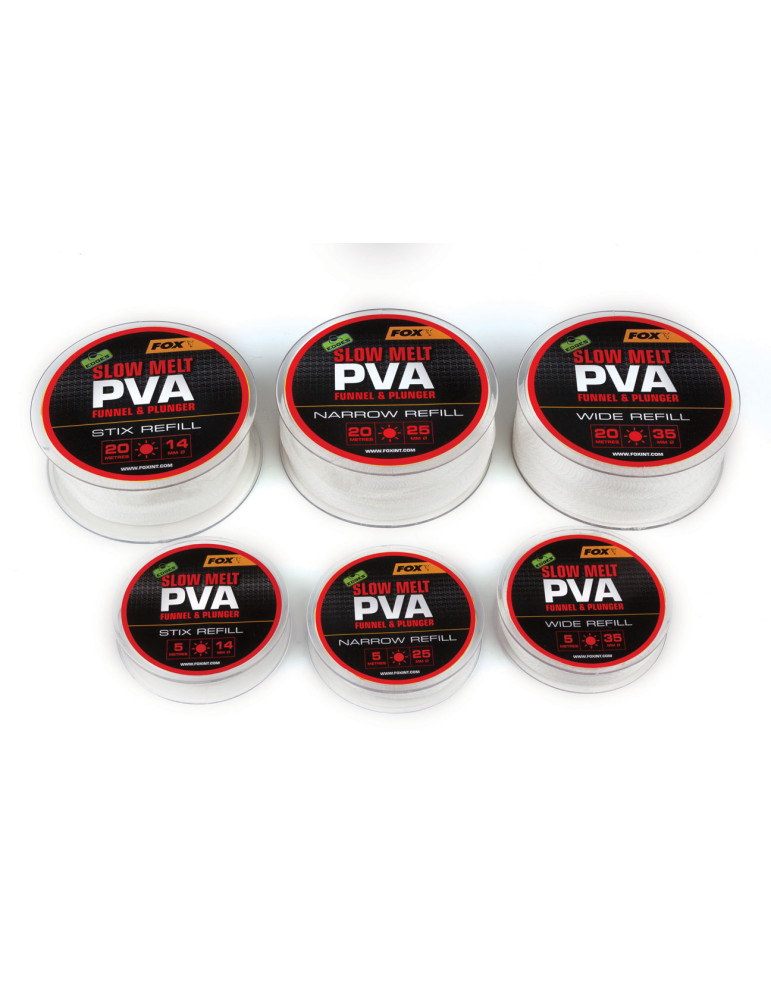 Recharge PVA FOX slow melt Wide refill - 35MM - 20M