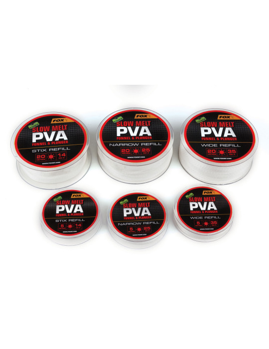 Recharge PVA FOX slow melt Wide refill - 35MM - 20M