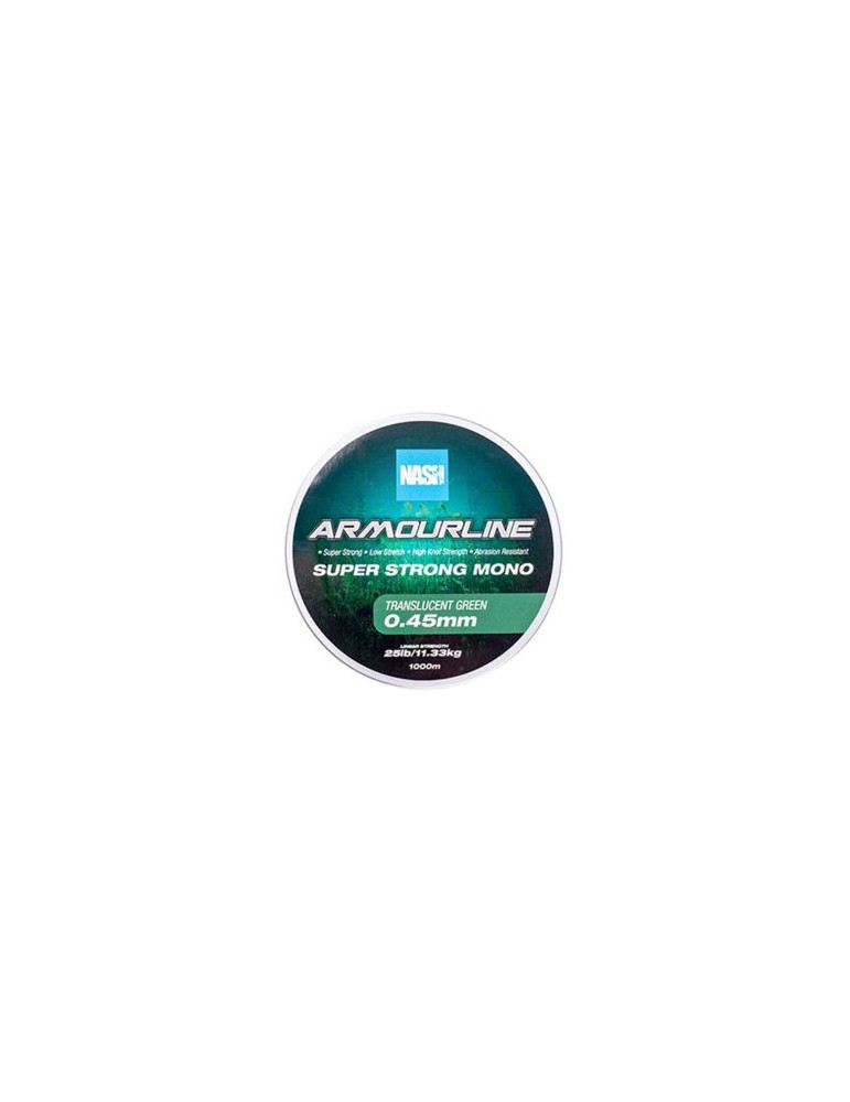 Nylon NASH armourline uv 0.30mm 12lb 1000m green