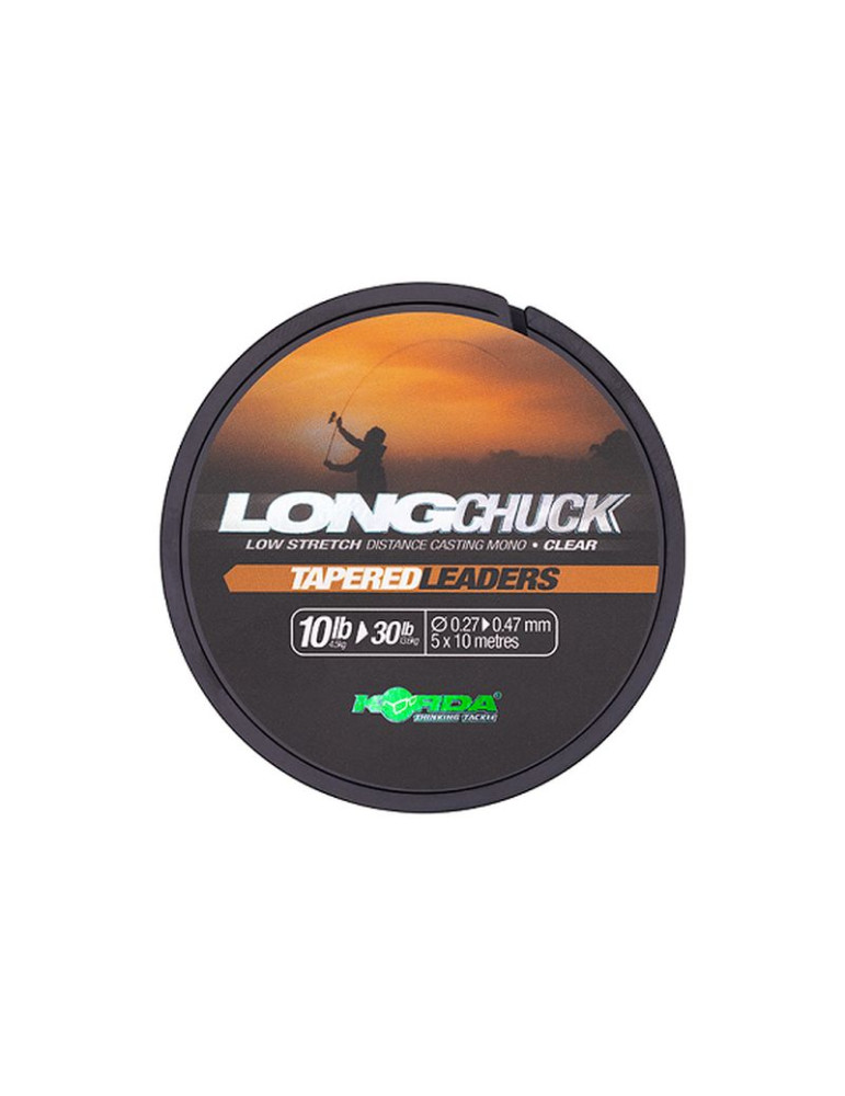 Tête de ligne KORDA long chuck tapered leaders 0.33-0.47mm