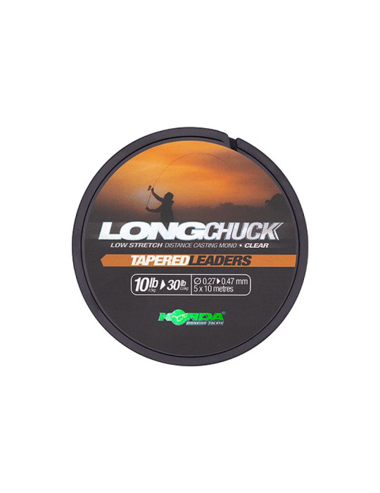 KORDA long chuck tapered leaders 0.33-0.47mm