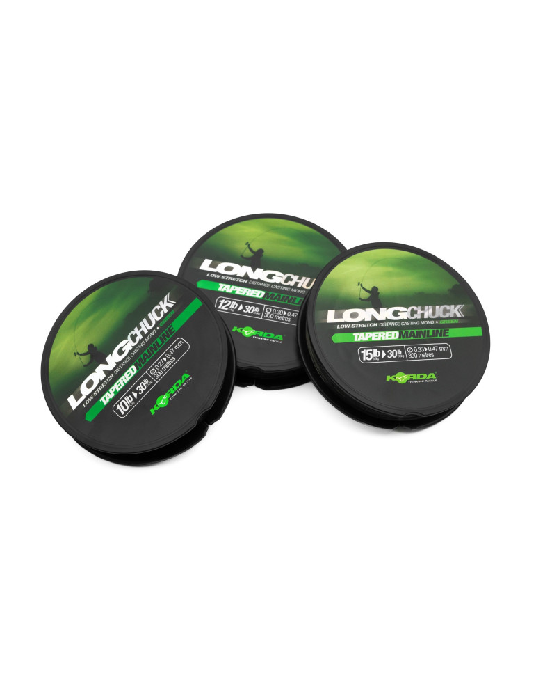 KORDA long chuck tapered mainline camo 0.30-0.47mm- 300mt