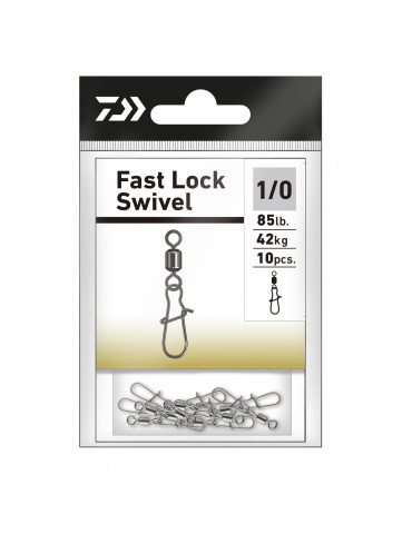 Emerillon Daiwa Fast Lock Swivel n°10 7kg