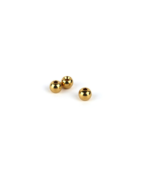 Bille Laiton TEXTREME Doré 4.7mm 20 pcs