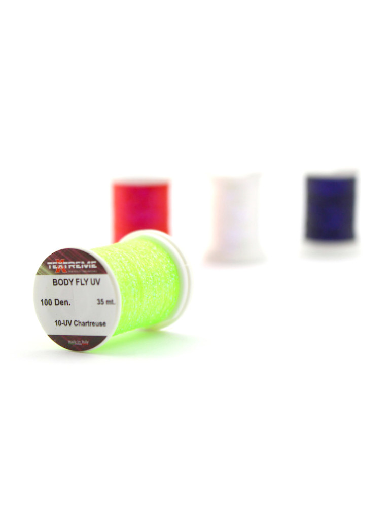 UV Body fly TEXTREME Blanc Fluo 170 Den. 35Mt