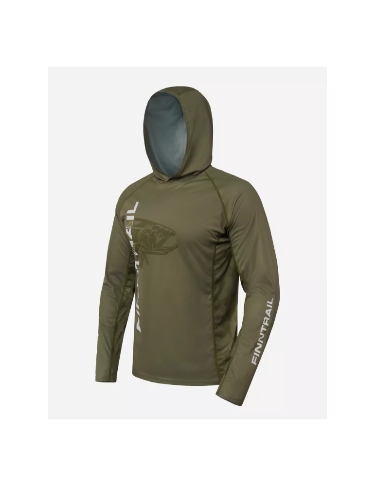 T-shirt manche longue FINNTRAIL longsleveeve wave 6609 khaki- L