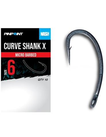 Hameçon NASH curve shank n°6