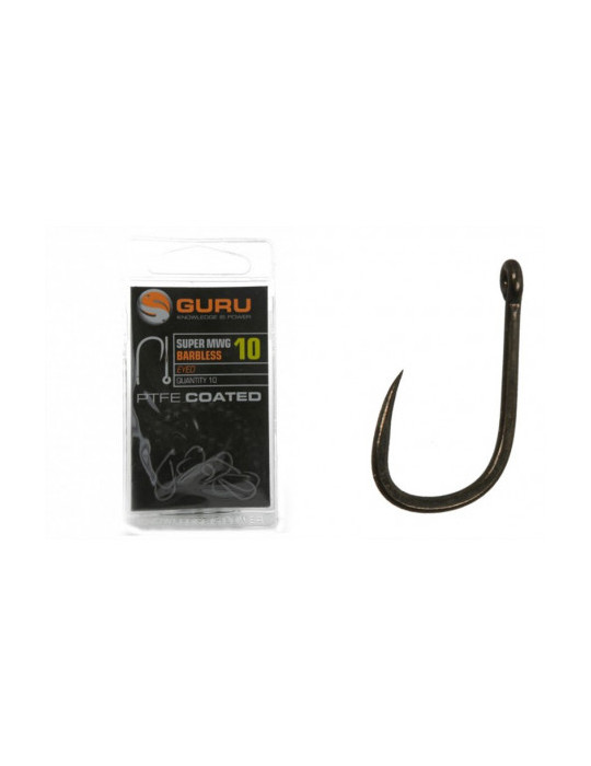 GURU super MWG barbless hooks  n°8