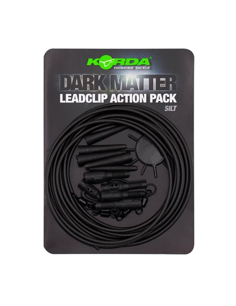 KORDA dark matter tungsten tubing lead clip- silt