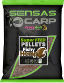 Super Feed Pellets SENSAS fishy hemp 4mm 650gr