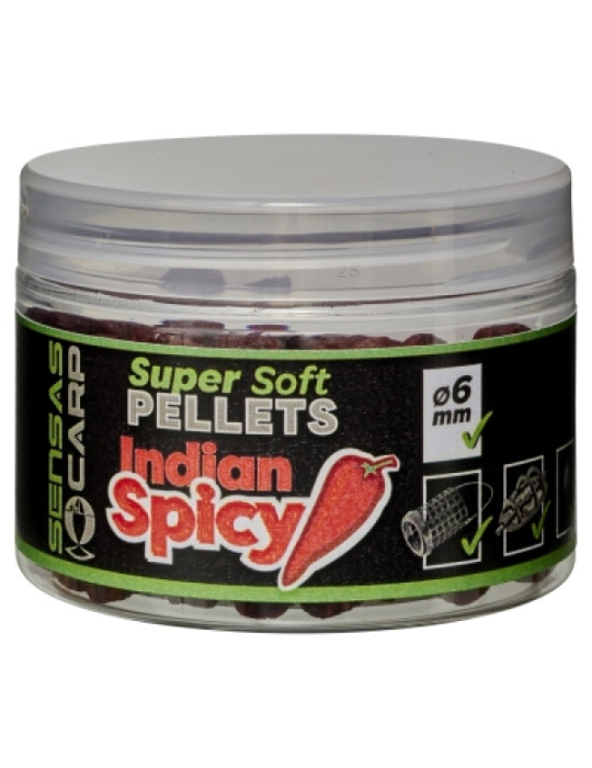 Super Soft Pellets SENSAS indian spicy- 6mm