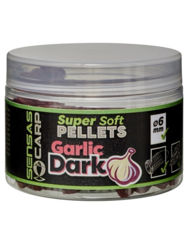 Super Soft Pellets SENSAS garlic dark-  6mm