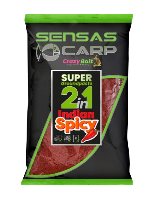 Amorce SENSAS super groundpaste indian spicy-1kg