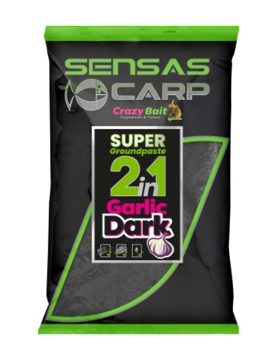 SENSAS super groundpaste garlic dark-1kg