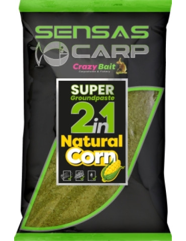 SENSAS super groundpaste natural corn-1kg