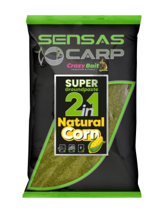 SENSAS super groundpaste natural corn-1kg