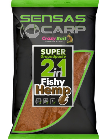 SENSAS super groundpaste fishy hemp-1kg
