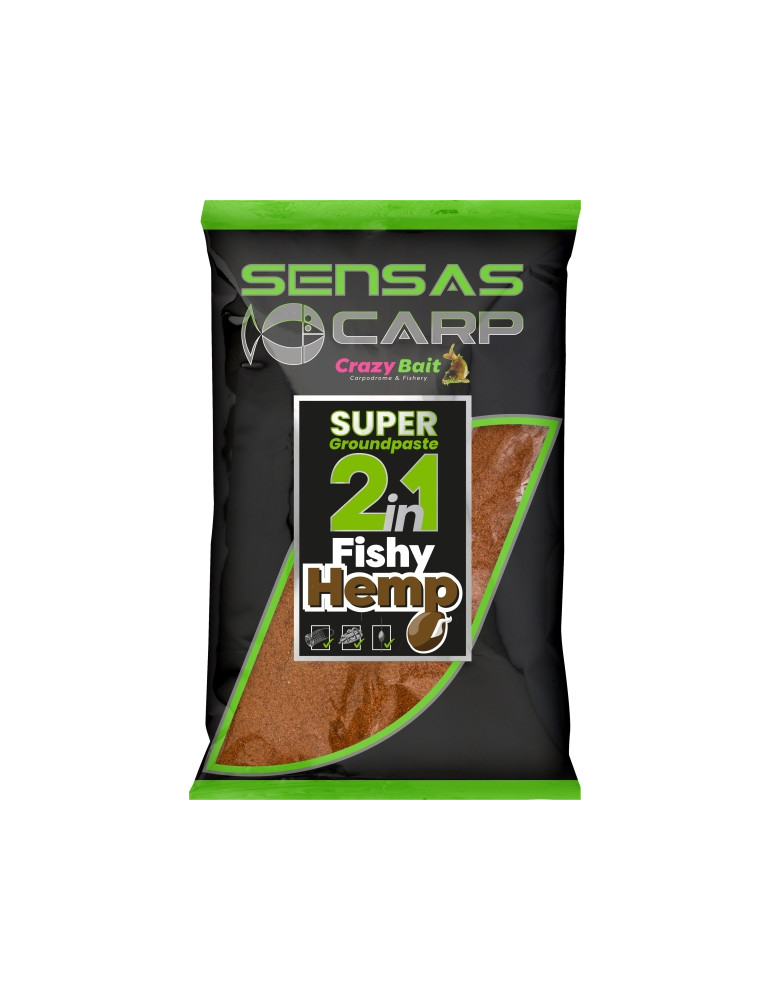 SENSAS super groundpaste fishy hemp-1kg