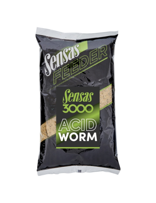 Groundbait SENSAS 3000 Feeder acid worm 1kg