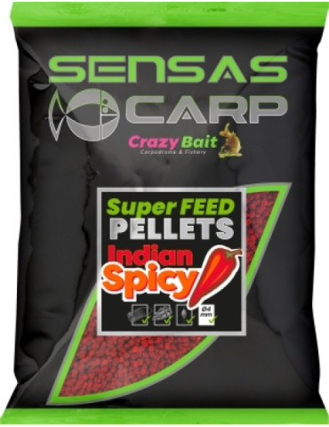 Super Feed Pellets SENSAS indian spicy 2mm 650gr