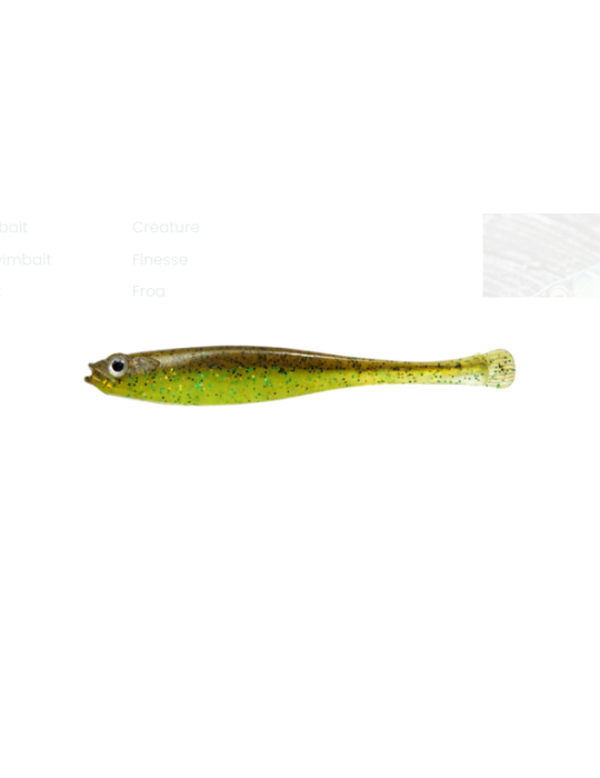 Leurre MEGABASS Haze ST 3.4inch green pumpkin chart