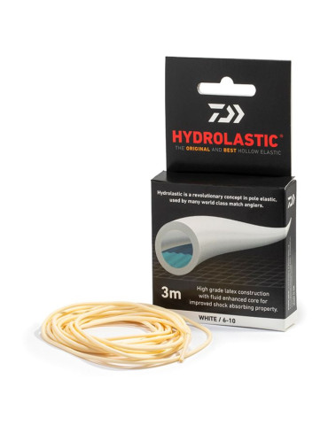 Elastique creux DAIWA hydrolastic rouge 3.3mm