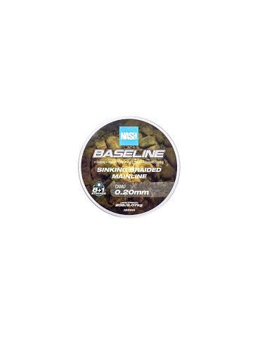 Tresse NASH baseline sinking 0.28mm 30lb 600m camo