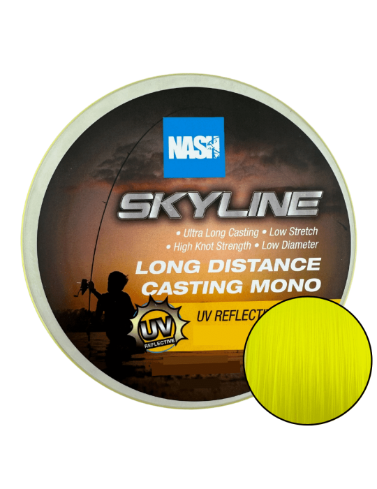 Nylon NASH skyline distance  0.28mm 10lb 1000m yellow