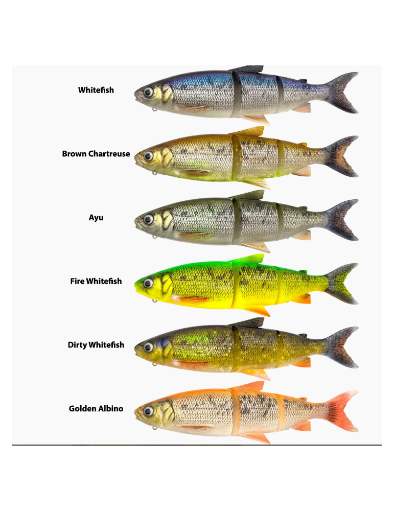 SAVAGE GEAR 3D Line thru whitefish 17cm brown chartreuse