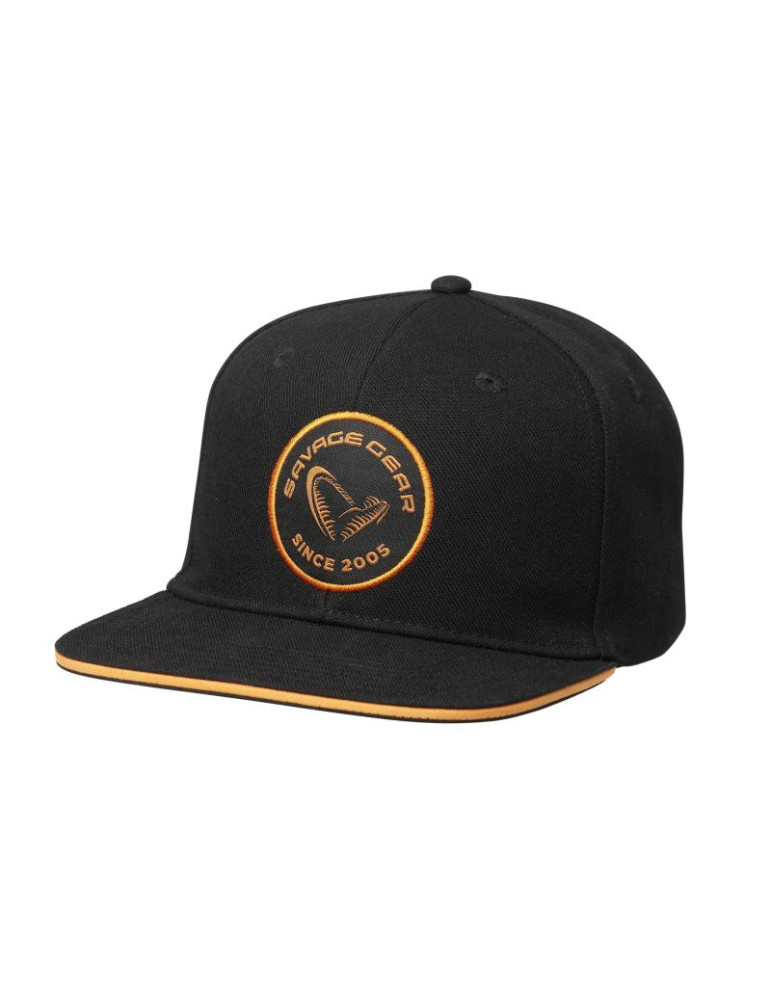 Casquette SAVAGE GEAR Badge flatbill blak orange