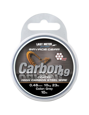 Acier SAVAGE GEAR carbon 49 0.48mm 10kg 10m
