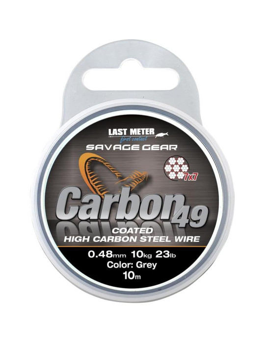 Acier SAVAGE GEAR carbon 49 0.48mm 10kg 10m