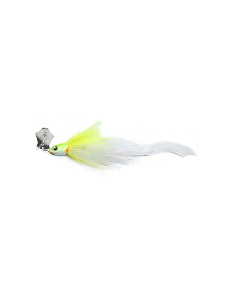 Leurre Chacha bait  Mini Natural BLADED jig 19cm 18gr chart white